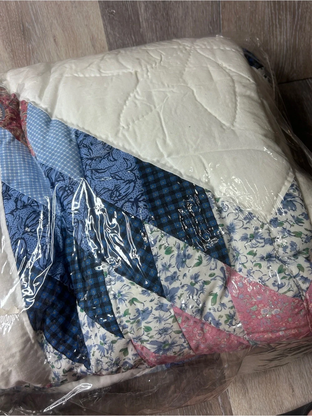 American Treasures “Starlite” Patchwork Quilt King Size •Handcrafted Vintage New